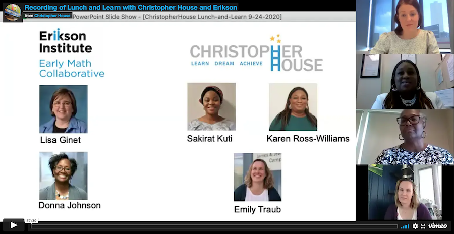 Zoom conference window with lot of faces.